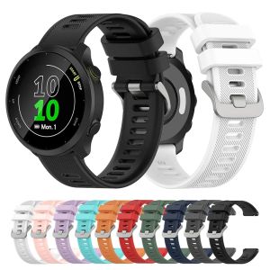 20mm Silicone Watchband Strap For Garmin Forerunner 55 158 245 645 Smart Watch Band for Garmin Vivoactive 5 Venu SQ