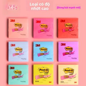 3M Post-it Notes 654SP Super Adhesive Large Square Fluorescent Colorful Self-Adhesive Reminder Sticker Office Stationery