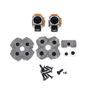 Replacement 3D Analog Joystick + Conductive Rubber Button Pads Screw Full Repair Kit For PS5 DualSense V1.0 BDM-010 Gamepad