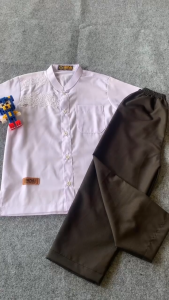 baju koko anak putih stelan anak muslim laki laki