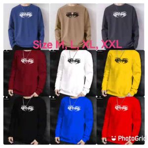 Bisa COD Sweater Keren Kaos Pria Elegam Crewneck Trendy Sweatshirt Kekinian Sweter Cowok Ghostemane