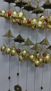 THEOMNIDESK Lucky Wind Chimes Outdoor Decorative Hanging Attraching Wealth Bells Home Windchime Ornament for Best Wishes