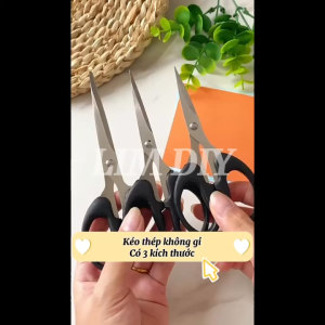 Kéo Đen Đa Năng Thép Không Gỉ – Nhiều Kích Thước – Ứng Dụng Trong Văn Phòng Học Tập LIM DIY