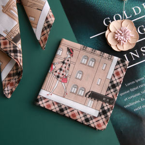 Pure Cotton Handkerchief Womens Square Towel Handkerchief Portable Sweat Wiping Goddess Day Gift Small Fashion Accessories