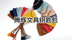 1pc Simple Fashion Car Key Bag Portable Cute Small Key Storage Bag Leather Key