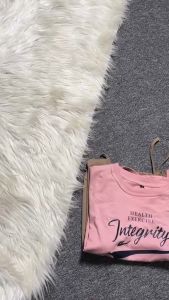 T-Shirt Integrity Crop baju kaos oversize Korean Style baju atasan wanita terbaru kaos wanita