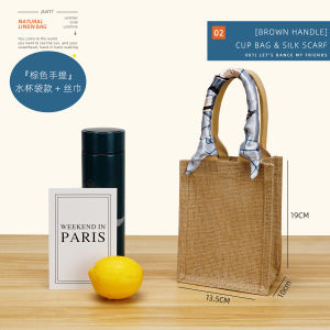 Large Capacity Linen Canvas Tote Bag Womens Handbag Commuter Lunch Box Bag Soft Shoulder Bag Zipper Closure Business Bag
