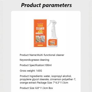 A Wipe Clean Multifunctional Powerful Stain Removal Household Kitchen Hood Cleaning Bathroom Toilet Sofa Cleaner Limescale多功能清洁净