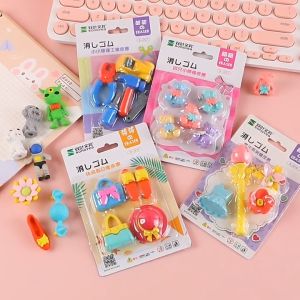 3D Cute Cartoon Eraser Stationery Goodie Bag Gift Childrens Day Birthday party Pretend Play toys. HEYBABE