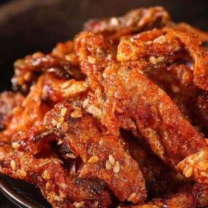 Spicy Sweet Fish Skin Snack