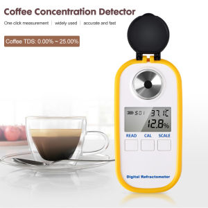 DR101 Portable 0-30% Bailey Coffee Measurement Tool TDS 0-25% Digital Coffee Concentration Brix Refractometer