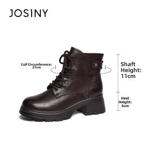 Josiny | Fashion Insulation Martin Boots For Small Height People