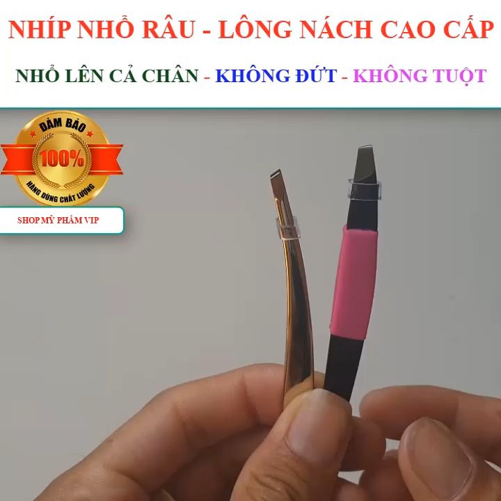 BỘ 3 CÂY NHÍP nhổ tóc bạc cao cấp nhổ râu xịn nhíp nhổ lông nách siêu ...