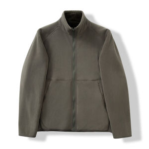 เสื้อแจ็คเก็ตขนลิงปะการังหนาสำหรับผู้ชาย ทรงปกติ แขนยาว ปกเสื้อแบบสวมหัว ผ้าขนแกะ ฤดูใบไม้ร่วง/ฤดูหนาว ระบายอากาศได้ดี อบอุ่น