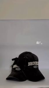 Topi Baseball Distro Caps Brooklyn 1947 Motif Denim Wash Terbaru Hat Pria Dan Wanita Kekinian (COD)