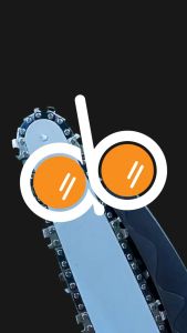 Midoli cordless chainsaw electric mesin gergaji potong kayu dengan batrai ukuran 6-16 inch - L 16"