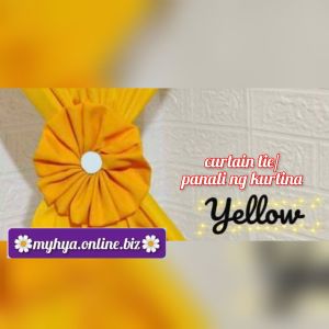 glamour window curtain sunflower design for any window room 1.5m lapad x 6ft haba/ kurtina pangbintana sheer on top