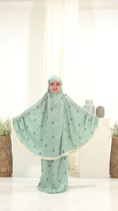 MUKENA ANAK TANGGUNG RAYON MOTIF CLOVER