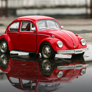 Red Toy Car Model