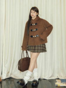 Áo Khoác Tweed Có Mũ Boston Sunset Plus Size