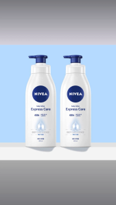 Nivea Express Body Lotion 400ml (2-Pack) – Fast-Absorbing Moisturizer with Marine Minerals for 48-Hour Hydration & Smooth Skin
