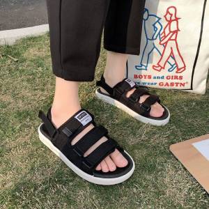 เร็ว พิเศษ! รองเท้าแตะ กีฬา หาดสีดำ เสื้อผู้ชาย รองเท้า ผู้หญิง อินเทรนด์ พร้อมส่ง