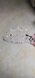Silver Color Rhinestone Queen Crown Bridal Princess Women Girls Wedding Party Tiara Jewelry Hair Accessories