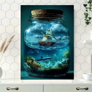 Kayou | 500 PCS Jigsaw Puzzle Underwater World and Sharks Puzzles Perfect for DIY Creative Fun with FamilyGift teasing Toy