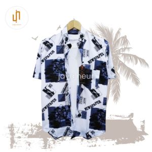 kemeja pantai distro motif terbaru Hem baju pria pantai