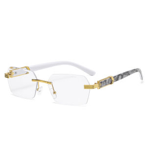 New Style Frameless Rimless Sunglasses For Women Fashionable And Trendy With Gradient Oceanic Lenses 1326
