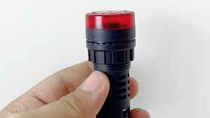 Pilot Lamp Buzzer LED 22mm 220v Flash Buzzer APT AD16-22SM