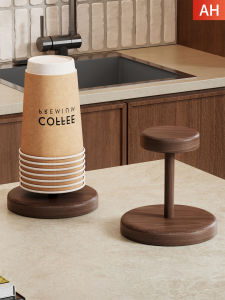 MUGG | High-Appearance Walnut-Colored Wooden Cup Holder