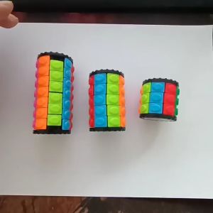 Khối trò chơi rubik 3D giải đố tự làm cho trẻ em