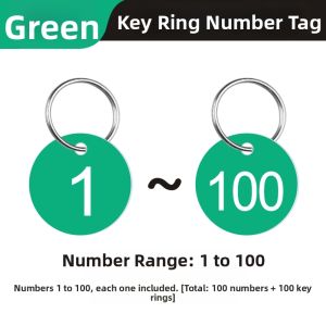 MENGMIAN | New Plastic Key Ring Number Tags