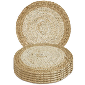 Set of 6 30cm Round Handwoven Rattan Placemats Heat Insulation Natural Wicker Woven Table Pot Mats For Dining Home Wedding Decor