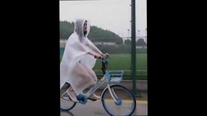 Eva Raincoat Kapote Reusable Touchsoft Lightweight for Bicycle Motorcycle Waterproof H-808