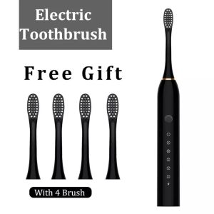 新款5档充电款电动牙刷Ultra Sonic 6 Mode Rechargeable Electric Toothbrush IPX7 Waterproof Berus Gigi Elektrik 新款5档充电款电动牙刷