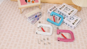 [EFH] Pearl Handmade Setting Machine Beads Rivet Fixing Machine with Pearl Beads Rivet Studs for Hats Shoes Clothes Bags Skirts