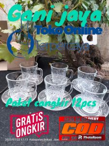 paket cangkir kopi 12pcs/cangkir kopi/gelas kopi mewah