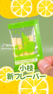 ช็อกโกแลต Morinaga & Co. รูปกิ่งไม้ รสเลมอน รุ่นลิมิเต็ด กลิ่นหอม พัฟ ห่อแยกชิ้น สะดวกพกพา ขนมญี่ปุ่น