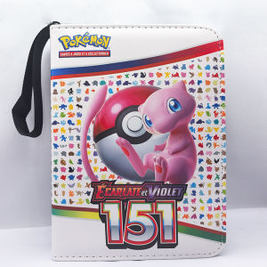 Bandai |  New 400PCS  Pokemone Card Album PU Zipper Photo Album Collection Book Anime Figure Album Hobby File Kids Toy Gifts In Stock
