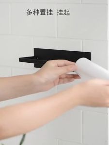 Kitchen Paper Roll Holder Wall Mount Stainless Steel Paper Towel HoldersSelf Adhesive Paper Roll Holder Bathroom Tissue Hook Tissue Hanger