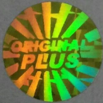 Stiker hologram original plus Gold