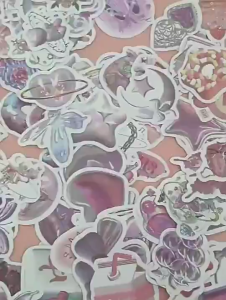 50 Pcs Graffiti Stickers Cartoon Waterproof Mobile Phone Stickers Water Cup Notebook Hand Account Decoration Stickers