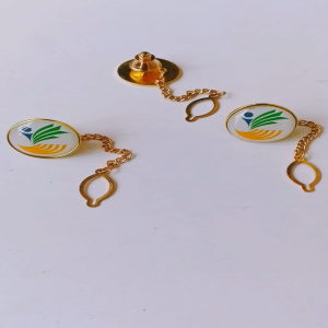 Pin Bros Lencana Kancing Rantai Kuningan KEMENSOS (Kementerian Sosial)