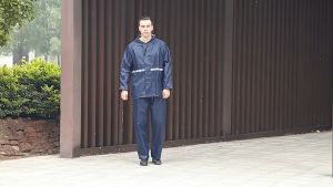 Motorcycle Waterproof Rain Coat Upgraded Soft Breathable Back Reflectorized Raincoat 100% Waterproof With Bag