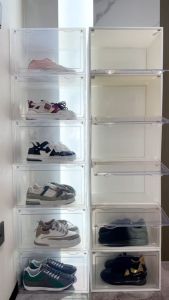 กล่องใส่รองเท้างาน Hi End ฝาหน้าแม่เหล็ก สามารถใส่รองเท้า หรือของอเนกประสงค์ได้ (ไซซ์ใหญ่เวอร์)