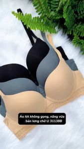 Áo Ngực nữ Vải sợi tre lành tính nâng vừa mút vừa không gọng bản lưng chữ U che trọn mỡ lưng chuẩn an toàn quốc tế OEKO-TEX từ Corèle Pháp - 31138B