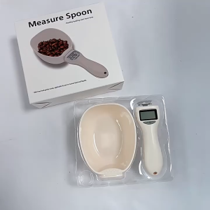 SKISOPGO Pet Electronic Measuring Spoon Cat Dog Food Spoon with Digital Weighing Pet Food Scoop 测量勺