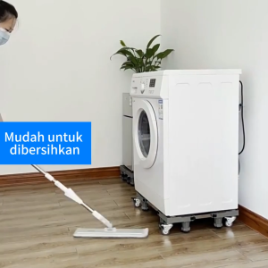 Moketa Umum Alas Mesin Cuci Stainless Steel yang Dapat Disesuaikan Alas Kulkas Dudukan Mesin Cuci